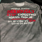 Mens Graphic Tee Funny 'Stop Expecting Normal From Me' Sarcastic Lifestyle Short Sleeve Shirt