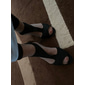 talons hauts peep-toe découpés noirs pour femmes – sandales élégantes à fermeture à glissière pour les fêtes et les tenues de soirée