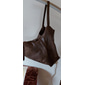 bolsa grande de couro sintético marrom feminina | bolsa de ombro casual com interior espaçoso para uso diário – design moderno e durável