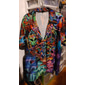 Homme Coloré Champignon Extraterrestre Chemise Chemise hawaïenne Chemise Aloha Manche Courte Chemise Col Rabattu Tropical Mode Hawaïen Occasionnel Plage Hawaïen Bleu Rouge Violet S M L