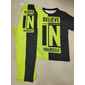 Herren Farbblock 3D-Druck Grafikdrucke 2St T-Shirts-Sets Passende Sets Kurzarm Lange Hosen Rundhalsausschnitt Mode Streetwear Lässig Outdoor Täglich Sport 3D-Druck Frühling & Sommer Rote Blau Purpur