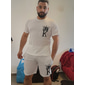 Hombre Letra 2 piezas Conjuntos de camisetas Conjuntos a juego Manga Corta Pantalones cortos Cuello redondo Moda Ropa de calle Ropa de Gimnasia Exterior Ropa Cotidiana Noche Correa Cintura elástica