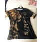 Herr Unisex Tiger Grafiska tryck T-shirt Kortärmad T-shirt 3D-tryck Rund hals Skjorta Sport Ledigt Stor och hög Dagligen Utomhus Gata Guld + svart Gul Rubinrött Sommar Kläder S M L XL XXL 3XL 4XL