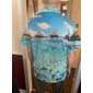 Homme Paysage Tropical Poisson Chemise Chemise hawaïenne Chemise à col camp Manche Courte Chemise Col Rabattu Mode Hawaïen Designer Occasionnel Extérieur Rue Bleu Noir bleu marine Impression 3D S M L