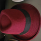Per uomo Cappello del Kentucky Derby Cappello Fedora Cappello a tesa Nero Rosso Poliestere Sport e Outdoor Casual Stile Semplice Festa / Sera Quotidiano Ferie