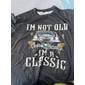 Herren T-Shirt Lustiger 'Ich bin nicht alt ich bin ein Klassiker seit 1977' Grafik Druck Vintage Klassiker Auto Geburtstag Kurzarm