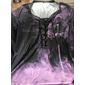 Per uomo maglietta Magliette Pop art Umano Colletto Verde Nero Blu Viola Giallo Stampa 3D Esterno Strada Manica lunga Lacci Stampa Abbigliamento Essenziale Originale Informale Classico