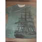 Herren Übergröße T Shirt Groß und hoch Graphic Rundhalsausschnitt Bedruckt Kurzarm Frühling Sommer Vintage Strassenmode Komfortabel Casual Sport Oberteile
