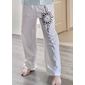 Homme Pantalons Pantalon d'été Pantalons de Plage Droit Cordon de serrage Taille Élastique Poche Avant Impressions Graphiques Confort Doux Occasionnel Quotidien Plage Mode Designer Blanche Vert
