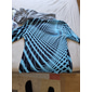 Herr 3D Print Grafiska tryck T-shirt Långärmad T-shirt 3D-tryck Rund hals Skjorta Sport Designer Grundläggande Dagligen Utomhus Gata Blå A B Vår & Höst Kläder S M L XL XXL 3XL 4XL