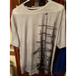 Herren Übergröße T Shirt Groß und hoch Graphic Rundhalsausschnitt Bedruckt Kurzarm Frühling Sommer Vintage Strassenmode Komfortabel Casual Sport Oberteile