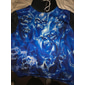 Homens Caveiras Estampas Abstratas Moletom Moletons Roupa de rua Designer Básico Casual Manga Longa Com Capuz Diário Esportes Azul Imprimir Primavera & Outono Designer S M L XL XXL 3XL