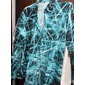 Homme Formes Géométriques Linéaire Chemise Chemise Boutonnée manche longue Mode Designer Occasionnel Extérieur Rue Fête Été Printemps Col Rabattu Imprimé Boutonné Bleu Jaune Rose Claire Vert Gris
