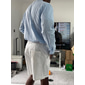 Homme Chemise Chemise à col officier Chemisette Chemise d'été Tenues de plage Chemise décontractée Chemise boutonnée Couleur unie Vacances Curise Noir Blanche Rose Claire Bleu manche longue Col