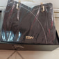 Bolso de mano para mujer en azul marino y rosa con colgante de borla en forma de corazón: elegante bolso bandolera y tote de piel sintética para uso diario