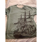Herren Übergröße T Shirt Groß und hoch Graphic Rundhalsausschnitt Bedruckt Kurzarm Frühling Sommer Vintage Strassenmode Komfortabel Casual Sport Oberteile