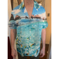 Homme Paysage Tropical Poisson Chemise Chemise hawaïenne Chemise à col camp Manche Courte Chemise Col Rabattu Mode Hawaïen Designer Occasionnel Extérieur Rue Bleu Noir bleu marine Impression 3D S M L
