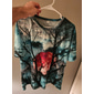 Chemise graphique de lune spooky unisexe pour homme t-shirt à manches courtes t-shirt à imprimé 3D t-shirt col rond vêtements de designer décontracté grandes tailles quotidien vacances violet jaune