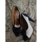 Escarpins à talons hauts peep toe pour femmes avec nœud – Escarpins à talons aiguilles rétro à pois pour le bureau, les fêtes et les occasions habillées