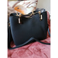 sac à main bleu marine et rose pour femme avec breloque pompon en forme de cœur – élégant sac à bandoulière et fourre-tout en similicuir pour un usage quotidien