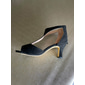 talons hauts peep-toe découpés noirs pour femmes – sandales élégantes à fermeture à glissière pour les fêtes et les tenues de soirée