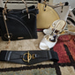 borsa da donna blu navy e rosa con ciondolo a forma di cuore – elegante borsa a tracolla e tote in similpelle per l'uso quotidiano