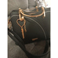 borsa da donna blu navy e rosa con ciondolo a forma di cuore – elegante borsa a tracolla e tote in similpelle per l'uso quotidiano