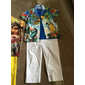 Voor heren Papegaai Bladeren Overhemd Hawaiiaans overhemd Aloha-shirt Korte mouw Overhemd Strijkijzer Tropisch Modieus Hawaii Casual Hawaii Feestdagen Zwart Geel Zwart / Bruin S M L