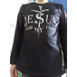 Herren Bibel Unisex Tempelritter Kreuz Buchstaben Grafik Druck T-Shirt Lässiger Stil Klassischer Stil Langarm T-Shirt 3D-Druck Rundhals-Shirt Leicht Classic Lässig Outdoor Alltag Feiertag Schwarz