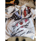 4. Juli 2026 250. Herren Amerikanische Flagge Veteranen Poloshirts mit Reißverschluss Golfshirt Kurzarm Polo-Shirts Hemden mit Kragen Lässig Streetwear Urlaubskleidung Party-Outfits 3D-Druck