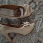 Escarpins à talons hauts peep toe pour femmes avec nœud – Escarpins à talons aiguilles rétro à pois pour le bureau, les fêtes et les occasions habillées