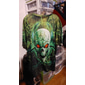 T-shirt graphique crâne à manche courte T-shirt à impression 3D polo col rond mode vintage Fashion extérieure casual quotidien vert vêtements de printemps et d'été S M L XL 2XL 3XL 4XL