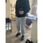 Hombre Pantalones de Deporte Pantalones de lana Persona que practica jogging Pantalones Pantalones deportivos de pierna recta Cintura elástica Holgado Pierna recta Color sólido Plano Cómodo