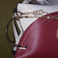 borsa da donna blu navy e rosa con ciondolo a forma di cuore – elegante borsa a tracolla e tote in similpelle per l'uso quotidiano