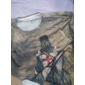 4 de julio de 2026 250° Día de los Caídos camiseta de manga larga de cuello redondo gráfica patriótica vintage desgastada impresión 3D bandera americana bandera nacional veterano camiseta de manga