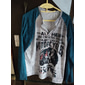 Homme T shirt Tee Chemise Henley Shirt Imprimés Photos Moto Henley Jaune Bleu Kaki Gris Extérieur Casual manche longue Bouton bas Imprimer Vêtement Tenue mode Léger Rétro Vintage Respirable