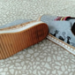 Damen-Sneaker zum Hineinschlüpfen mit grünem Katzen-Print – atmungsaktive Halbschuhe mit elastischem Einsatz zum Gehen, Reisen und für den Alltag