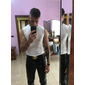 Per uomo Canotta Maglietta smanicata Canottiera Maglietta senza maniche Senza Maniche Girocollo Estate Semplice Moda Streetwear Allenamento Palestra Sport & Outdoor Athleisure Bianco Maglietta Top