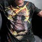 Herr Grafisk Djur Lejon T-shirt T-shirts Roliga T-shirts Kortärmad T-shirt 3D-tryck Rund hals Skjorta Streetwear drivna Casual Dagligen Helgdag Svart Rubinrött Blå Sommar Kläder Plusstorlekar S M L