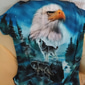 Herren Übergröße T Shirt Groß und hoch Graphic Rundhalsausschnitt Bedruckt Kurzarm Frühling Sommer Vintage Strassenmode Komfortabel Casual Sport Oberteile