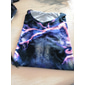 Herr Grafisk Djur Lejon T-shirt T-shirts Roliga T-shirts Kortärmad T-shirt 3D-tryck Rund hals Skjorta Streetwear drivna Casual Dagligen Helgdag Svart Rubinrött Blå Sommar Kläder Plusstorlekar S M L