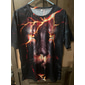 Bărbați Grafic Animal Leu Tricou Tricouri Tricouri amuzante Manșon scurt Tricou Tipărire 3D Stil Nautic Cămașă Șic Stradă Exagerat Casual Zilnic Concediu Negru Roșu-aprins Albastru piscină Vară