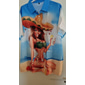 Voor heren Brief Hula meisjes Overhemd Hawaiiaans overhemd Aloha-shirt Korte Mouw Overhemd Strijkijzer Vintage Modieus Streetwear Buiten Straat Casual Zwart Geel Zwart / Rood S M L