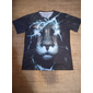 Herr Grafisk Djur Lejon T-shirt T-shirts Roliga T-shirts Kortärmad T-shirt 3D-tryck Rund hals Skjorta Streetwear drivna Casual Dagligen Helgdag Svart Rubinrött Blå Sommar Kläder Plusstorlekar S M L