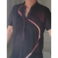 Herr Grafisk Färgblock T-shirt Henleytröja Vintage skjorta Kortärmad 3D-tryck Mode Designer Ledigt Utomhus Dagligen Sport Sommar Svart / Grön Rodnande Rosa Rubinrött Marinblå Blå Hög krage Henley