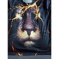 Herr Grafisk Djur Lejon T-shirt T-shirts Roliga T-shirts Kortärmad T-shirt 3D-tryck Rund hals Skjorta Streetwear drivna Casual Dagligen Helgdag Svart Rubinrött Blå Sommar Kläder Plusstorlekar S M L