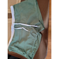 Homme Surf Boardshort short de bain Short de bain Slip de bain Cordon Taille elastique Poche zippée Couleur unie Respirable Séchage rapide Court Casual du quotidien Plage Mode Style classique Vert