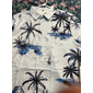 Homme Cocotier Plantes tropicales Chemise Chemise hawaïenne Chemise Aloha Manche Courte Chemise Col rabattu Mode Hawaïen Design Extérieur Plein Air Casual Noir Noir + blanc Blanche Print S M L