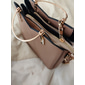 borsa da donna blu navy e rosa con ciondolo a forma di cuore – elegante borsa a tracolla e tote in similpelle per l'uso quotidiano
