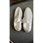 Femmes Basket Slip-Ons Chaussures Blanches Grande Taille Chaussures Flyknit Extérieur Quotidien Talon plat Bout Rond Sportif Occasionnel Minimalisme Course Tissage Volant Mocassin Bleu Ciel Noir